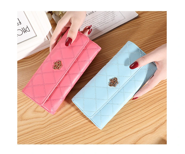 High Quality Women PU Leather Wallets Girls Coin Card Holder Ladies Zipper Purse Fashion Wallet for Lady